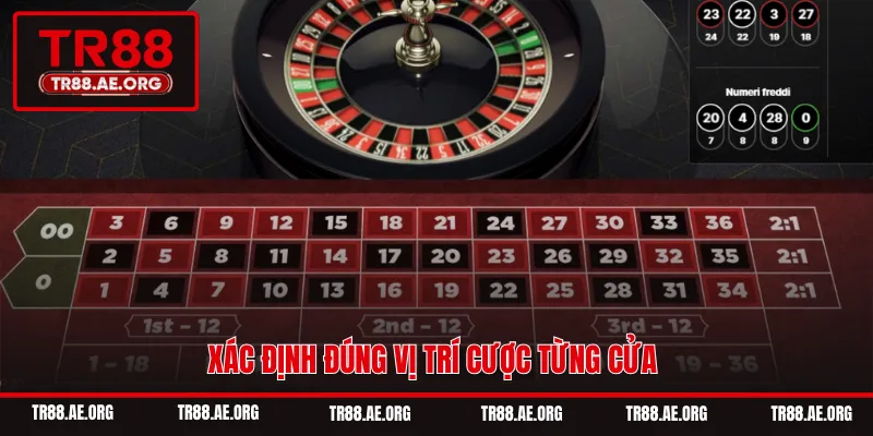 Xác định đúng vị trí cược từng cửa